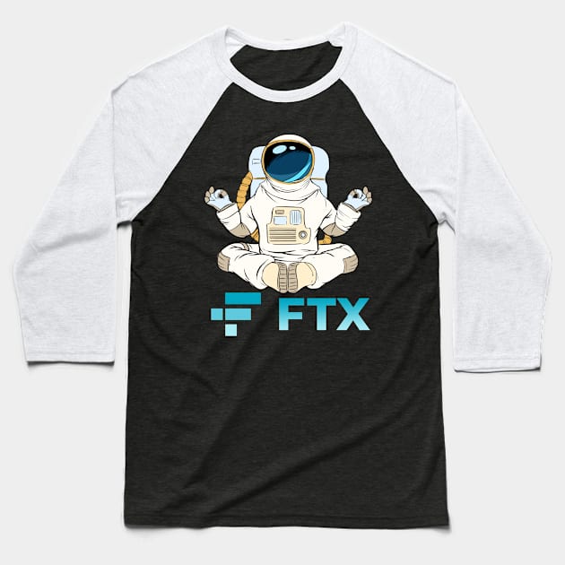 FTX US  Crypto Cryptocurrency FTX  coin token Baseball T-Shirt by JayD World